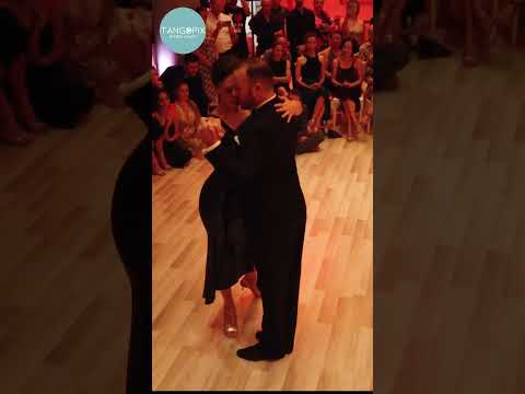  Andrea Serban  and  Endre Szeghalmi  are  dancing  to  the  tango  "  Por Que Regresas Tu  "  by  Carlos di Sarli