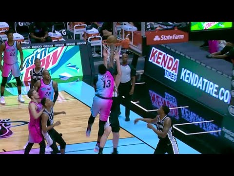 Bam with an obliterating dunk