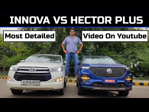 MG Hector Plus vs Toyota Innova Crysta || Best 6-7 Seater || Interior & Features Comparison