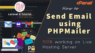 How to Send email using PHPMailer in Laravel 8 | 100% Working on Live Hosting Server