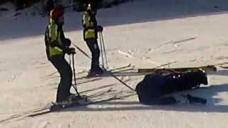 preview picture of video 'AbilityPLUS 2013 - Olivier - Mono-Ski Training at Attitash Mountain - Adaptive Skiing'