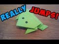 How To Make a Paper Jumping Frog - EASY Origami