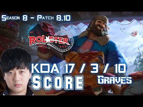 KT Score GRAVES vs XIN ZHAO Jungle - Patch 8.10 KR Ranked