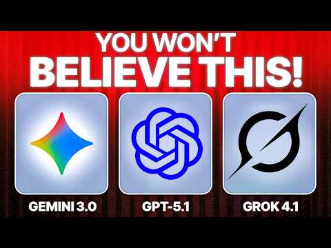 Gemini 3.0 vs ChatGPT 5.1 vs Grok 4.1 is INSANE!