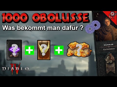 1000 OBOLUSSE !!! Hier ist das Ergebnis - GLÜCKSSPIEL in Diablo 4 - Kuriositäten Händler