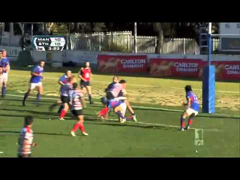 ABC TV 2012 Shute Shield Week 3 Finals Highlights Manly v Southern Districts