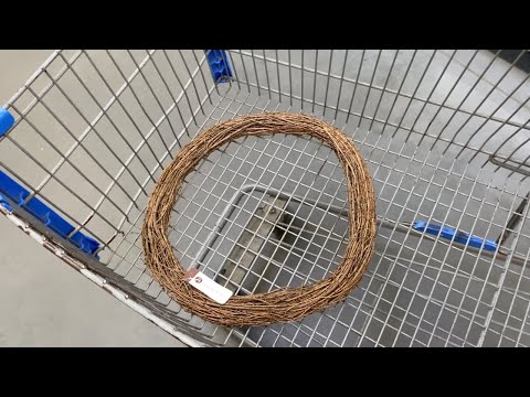 Grab a Dollar Store wreath form and a lantern...this holiday trend is MAGICAL!