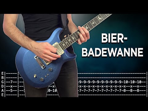 257ers x Wolfgang Wendland - Bierbadewanne Guitar Cover with Tabs on screen 4K UHD