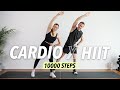 1 Hour Cardio HIIT Workout At Home 10000 Steps For Fat Burn No Equipment