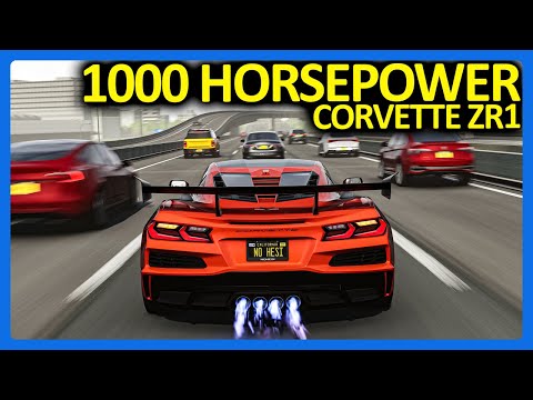 Swerving Through HEAVY Traffic In Japan with a 1000 Horsepower Corvette ZR1!! (No Hesi)