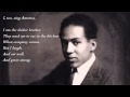 Langston Hughes - I, Too