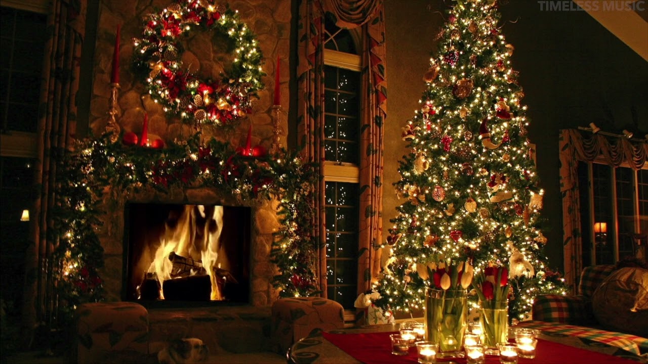 Top 100 Christmas Songs of All Time 🎅🏼 Best Christmas Music Playlist with Christmas Fireplace