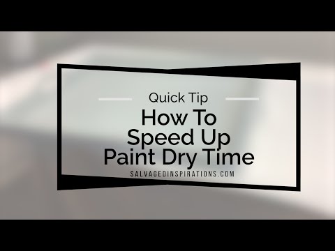 Part of a video titled How To Speed Up Paint Dry Time - YouTube