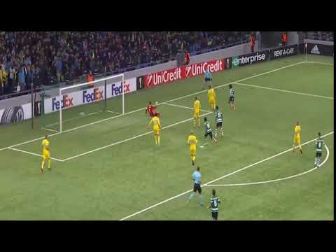 Gelson Martins Goal -  FC Astana vs Sporting 1-2 - 15/02/2018