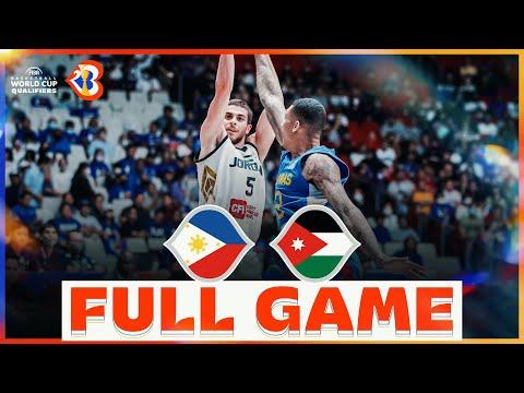 Philippines v Jordan | Basketball Full Game - #FIBAWC 2023 Qualifiers