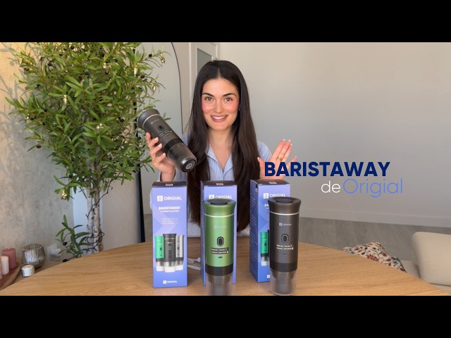 Cafetera Espresso Origial BARISTAWAY 70ml 20 Bares portátil con batería video