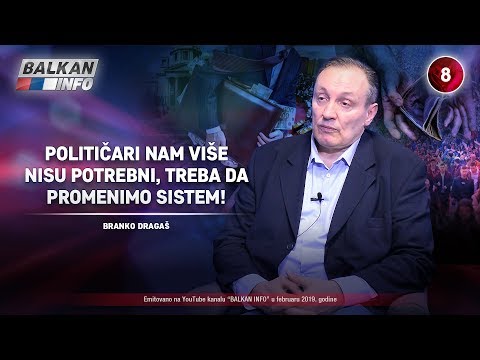 INTERVJU: Branko Dragaš - Političari nam više nisu potrebni, treba da promenimo sistem! (13.2.2019)