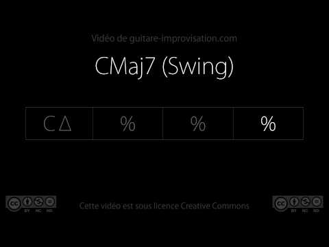 CMaj7 (swing 110 bpm) : Backing track