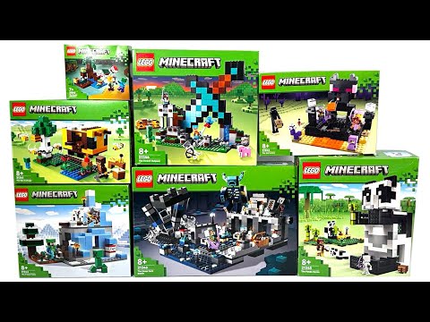 ALL LEGO Minecraft 2023 Winter Sets COMPILATION/COLLECTION Speed Build Review