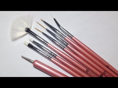 How To Use Your Nail Art Brushes | Winstonia Nail Art Brushes Review