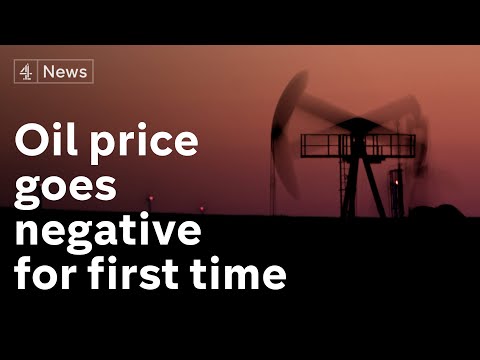 原油1バレルの価格は歴史的な低価格に暴落 - 一部の取引はマイナスで取引されている (Price of a barrel of oil crashes to historic low - with some trading at minus)