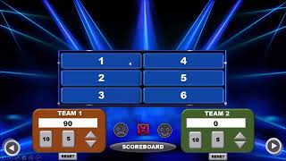 Family Feud PowerPoint Free Template - Game Show PowerPoint Template