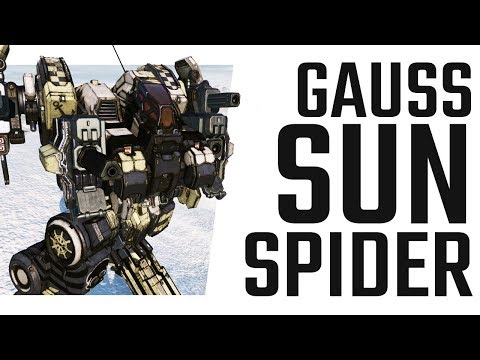 Gauss Rifle Sun Spider SNS-B Build - Mechwarrior Online The Daily Dose #737