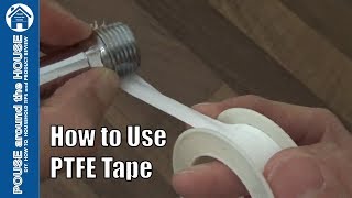 How to use PTFE tape -Teflon tape tutorial. Plumbing for beginners!