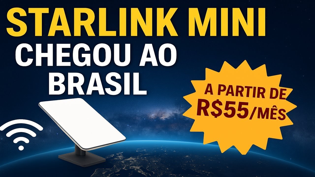 🚐💻 Internet na Estrada: Starlink MINI no Brasil a partir de R$55/mês!ite a partir de R$55/mês!