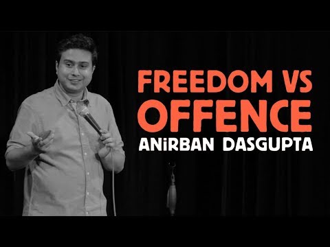 Thumbnail of the video: Freedom vs Offence | Anirban Dasgupta Stand up comedy