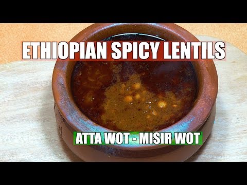 Ethiopian Yellow Split Peas - Atta Wot - Ethiopian Recipes - Ethiopian Food - Spicy Lentils - Vegan