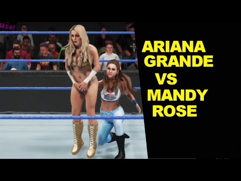 WWE 2K19 Ariana Grande vs Mandy Rose - Extreme Rules KO