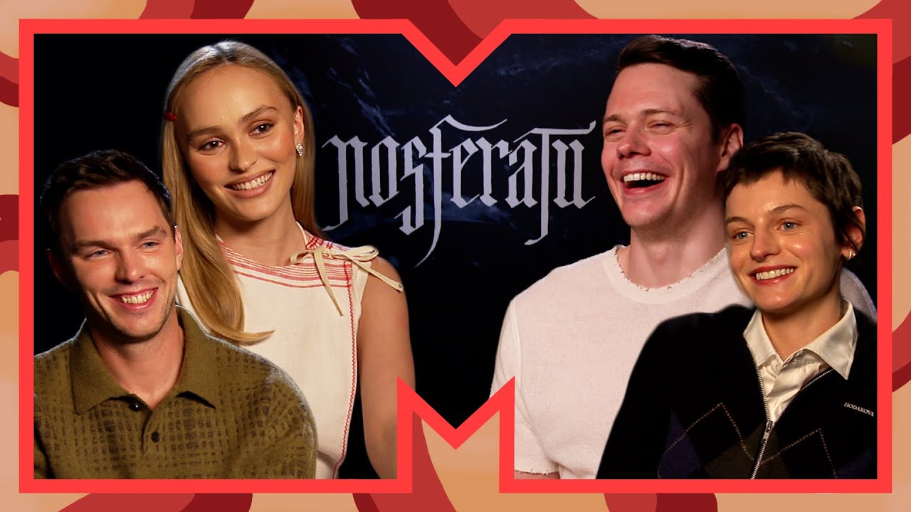“Edward Cullen Trapped in Count Orlok’s Castle?” 😂 Nosferatu Cast Interview | MTV Movies