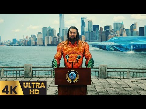 Aquaman reveals Atlantis to the World || Aquaman and the lost Kingdom || [2K HDR]