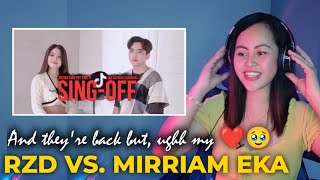 Download lagu REZA vs. MIRRIAM EKA - SING-OFF TIKTOK SONGS PART X || REACTION mp3