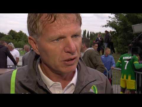 Alfons Groenendijk na de 1-3 overwinning van ADO Den Haag op het Zeeuws Elftal