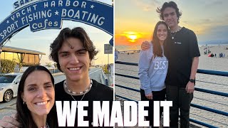 MOM AND SON TAKE 15 HOUR BUS RIDE WITH 80 TEENAGERS TO WATCH THE SUN SET INTO THE OCEN IN LA