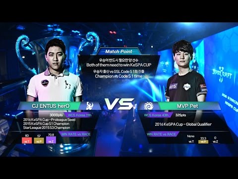 [KeSPA Cup] herO vs Pet RO.16 Group B match1 set1