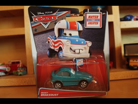 Mattel Disney Cars 2015 Mater the Greater Bucky Brakedust Video
