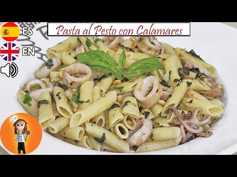 Pasta al Pesto con Calamares | Receta de Cocina en Familia