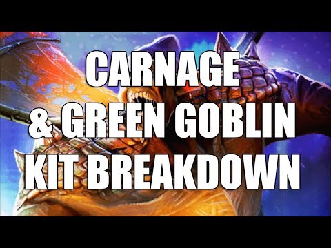 Carnage & Green Goblin Kit Breakdown - Marvel Strike Force