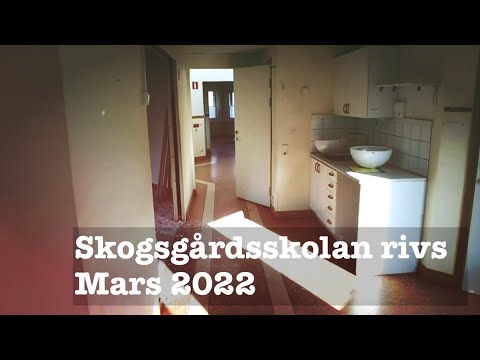 SKOGSGÅRDSSKOLAN i Ronneby rivs - 2022-03-22 - Blekinge - Huawei P40 Pro