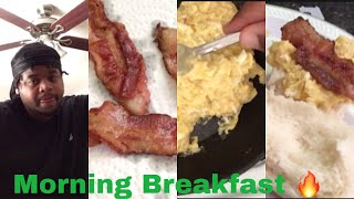 I Made BACON Cheese Egg Sliders on Hawaiian Rolls 🔥 for Breakfast