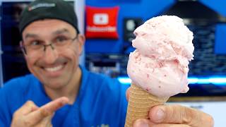 Ninja Creami Low Sugar Strawberry Protein Ice Cream
