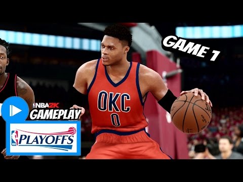 Russell Westbrook Full Highlights vs Rockets (2017 Playoffs First Round Game 1) NBA 2K17