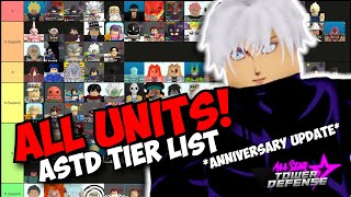 New ALL UNITS Tier List in All Star Tower Defense! (Anniversary Update 2023)
