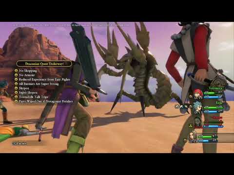 DQ11S - Slayer of the Sands (all Draconian, no healing)