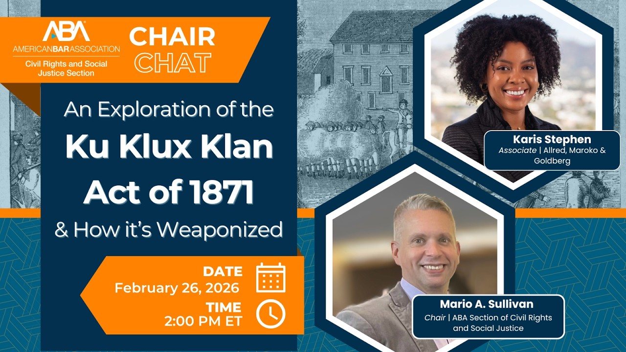 An Exploration of the Ku Klux Klan Act of 1871 and How it’s Weaponized | Chair Chat
