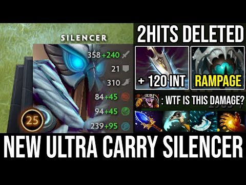 OMG +120 Intelligence in 30Min | Ultra Carry Silencer 2Hits Deleted Tanky Heroes + RAMPAGE DotA 2