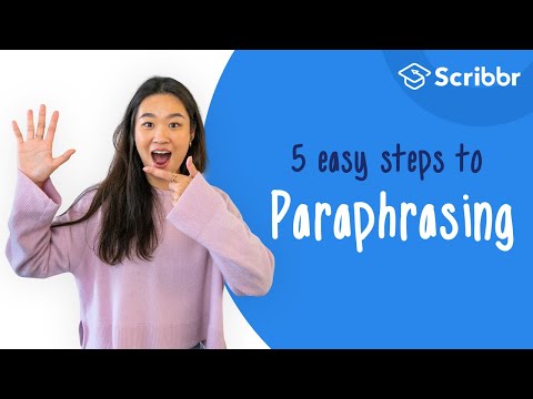 1st YouTube video about what is paraphrasing